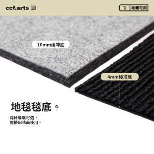 请搭配毯面使用 2种厚度可选 地毯毯底防滑减震 CCF