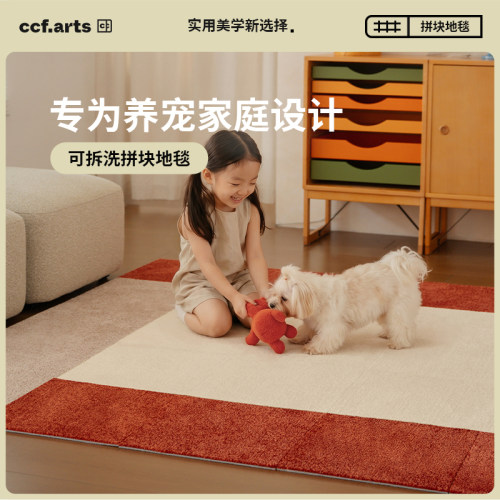 CCF可拆洗拼块地毯宠物地垫