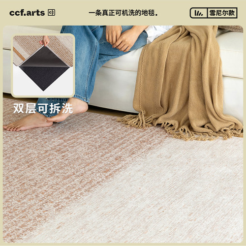 CCF可拆洗双层地毯客厅毯