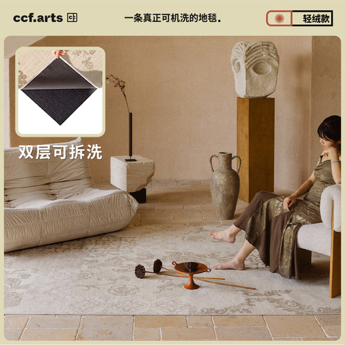 CCF可拆洗地毯轻绒款式客厅毯