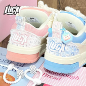 男女面包鞋 Lucx糖果配色百搭厚底鞋 情侣同款 休闲板鞋 子时尚 鸳鸯鞋
