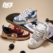 2025冬季 经典 红酒复古厚底情侣板鞋 Lucx转运鞋 增高户外百搭休闲鞋