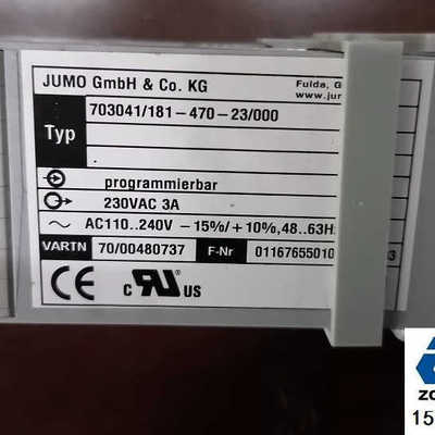 JUMO dTRON 316控制器703041/181-470-23/000调节器TN：00480737
