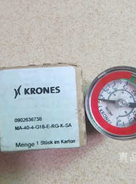 克朗斯G1/8压力表0902636738 MA-40-4-G18-E-RG-K-SA 0-4bar
