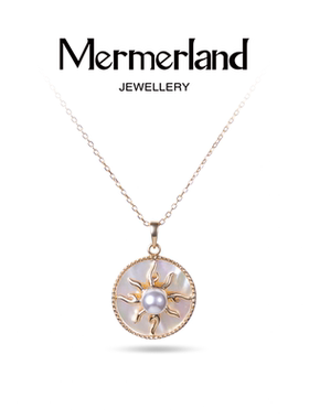 Mermerland项链太阳神仿珍珠颈链