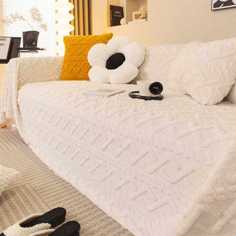 冬季毛绒沙发盖布加厚防滑沙发垫子沙发套罩万能全包防尘盖布毯,居家布艺,沙发套,淘宝优惠券,粉丝福利购,淘宝优惠卷