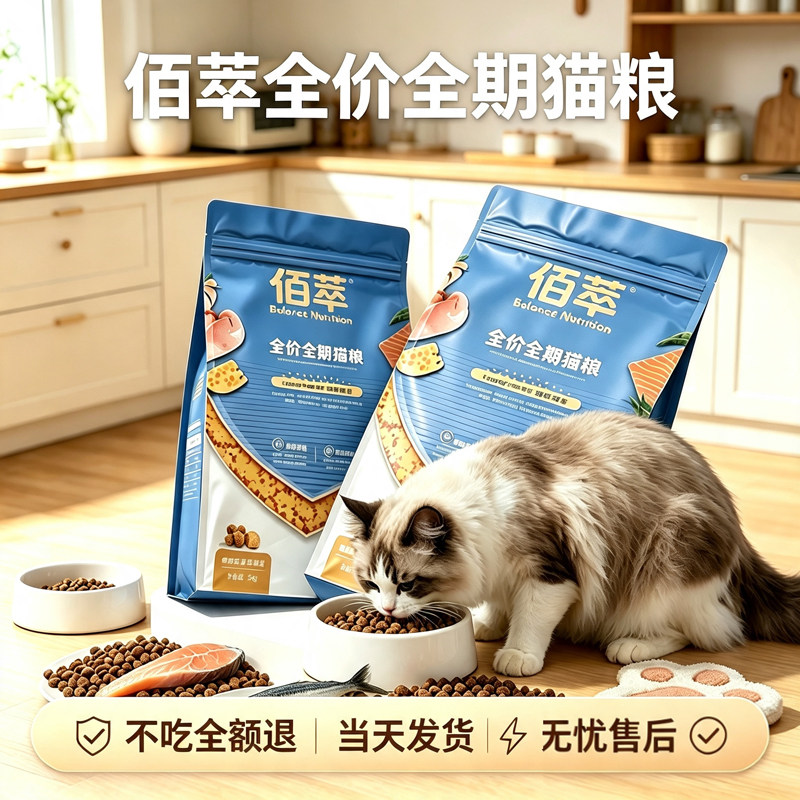佰萃金标全价全期平价鲜肉猫粮图片