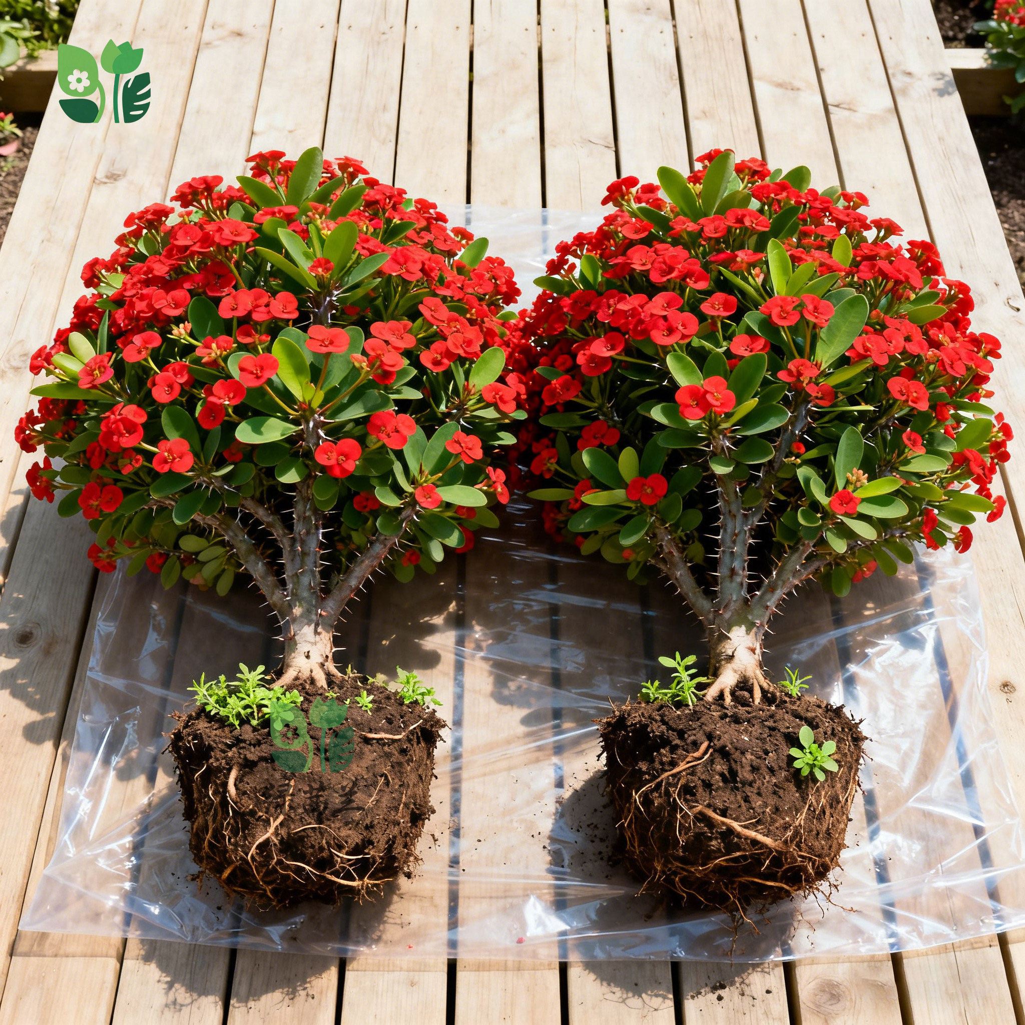 虎刺梅盆栽大花老桩带花苞阳台室内外花卉植物铁海棠开花耐热绿植