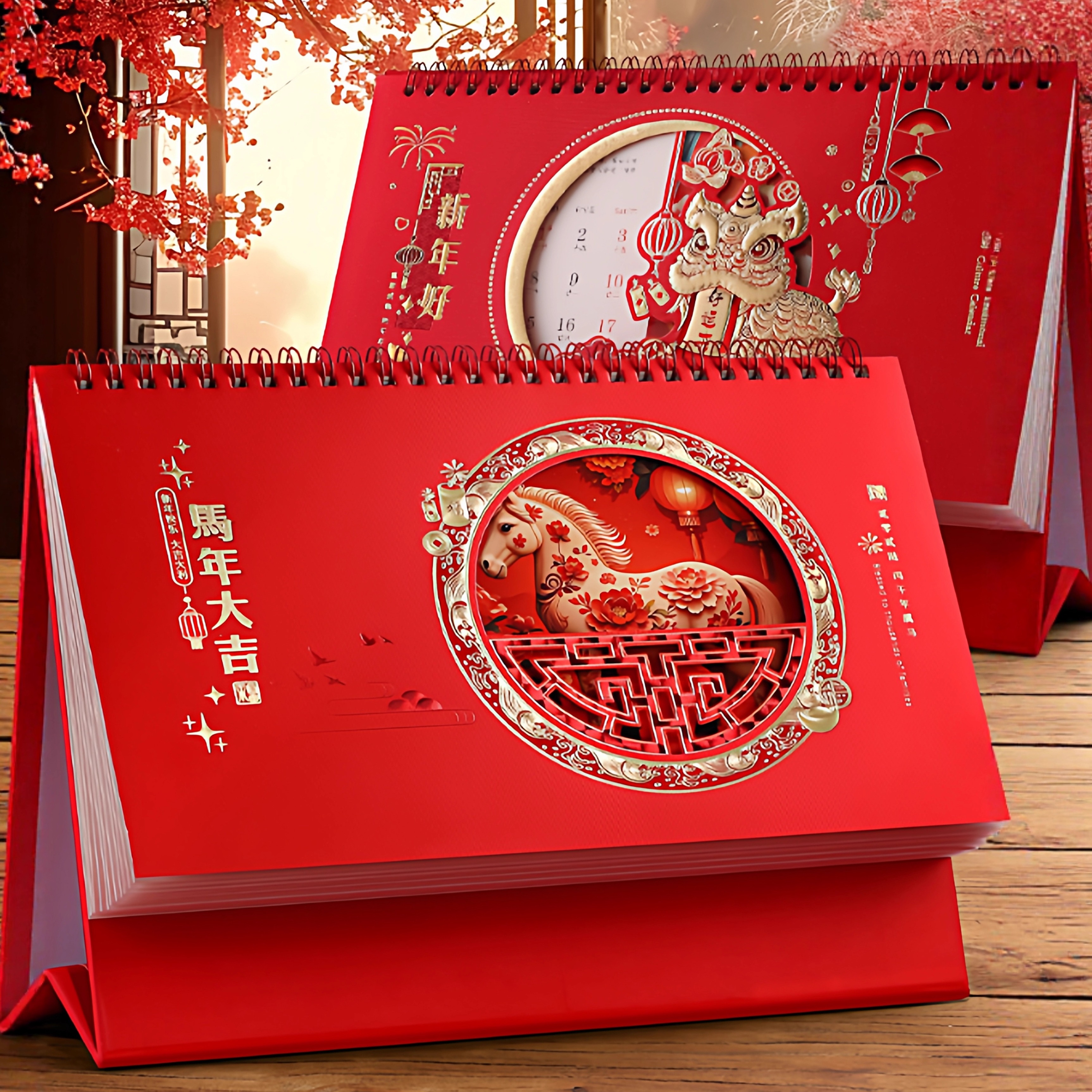 马年台历2026年新款日历中国风款