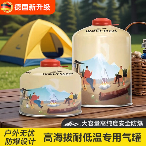 高山气罐450g户外防爆卡式炉大容