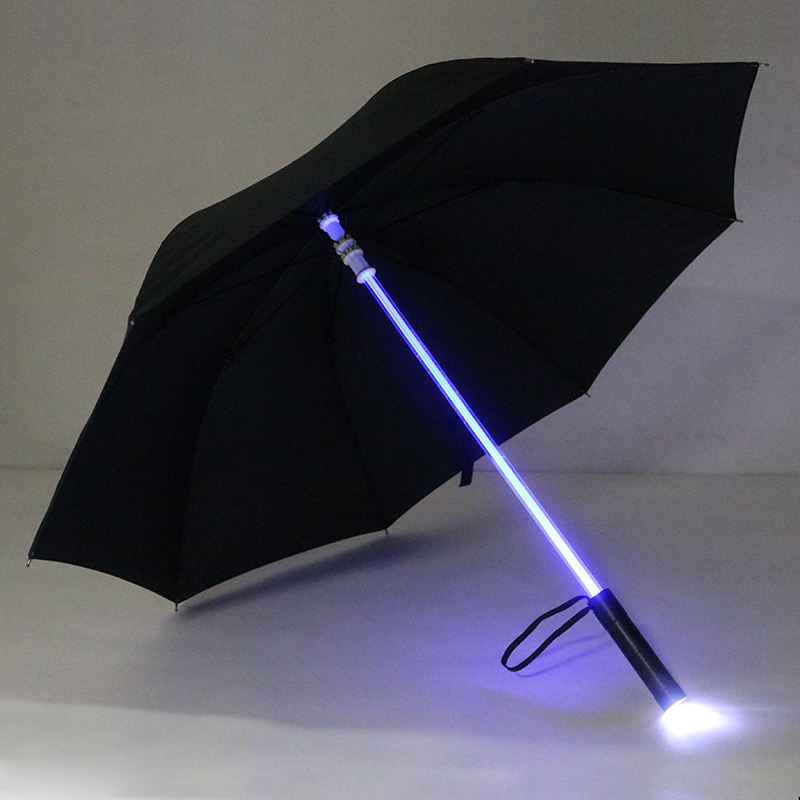 创意中棒发光雨伞LED照