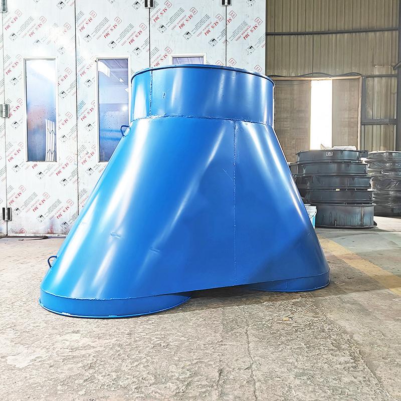 隧道通风自动切换装置硬质分风器 矿用内置开闭装置分流器铁风筒