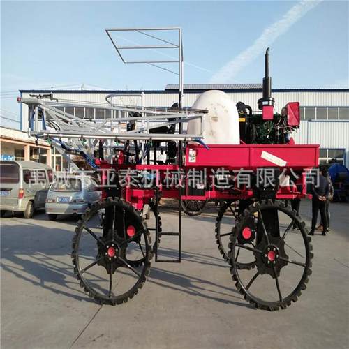 厂家四轮喷杆打药机ZP3 50马力柴油机自走式喷药机