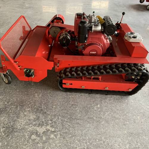 遥控履带割草机果园堤坝智能剪草机农林自走式除草机汽油碎草机