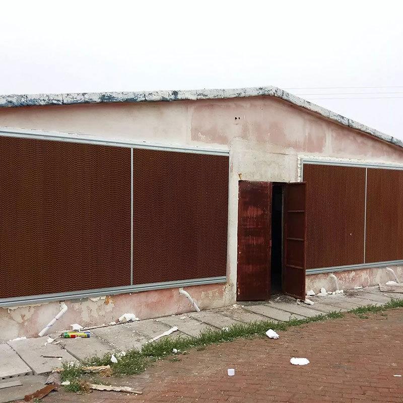 镀锌板外框降温湿帘 畜牧养殖降温水帘 水循环水帘墙 水幕墙