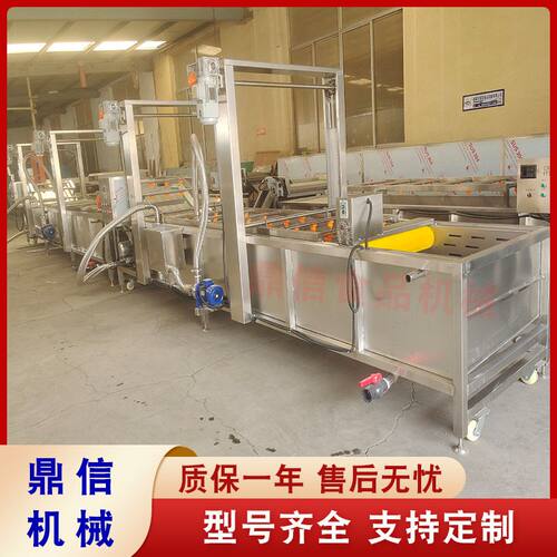 全自动蔬菜气泡清洗机 不锈钢臭氧果蔬清洗机流水线厂家