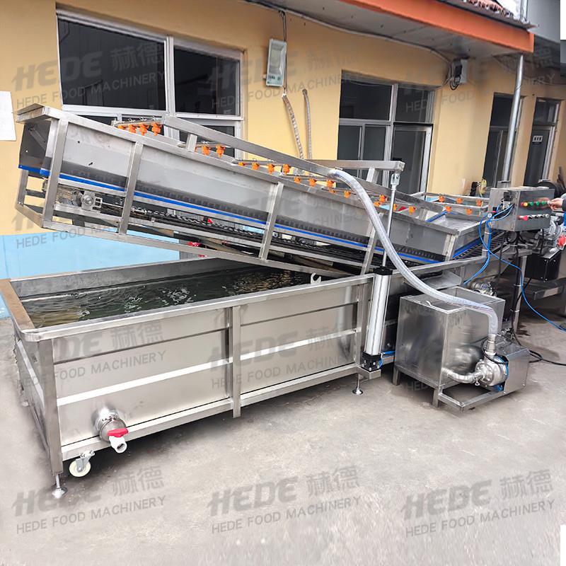定制折耳根鱼腥草气泡清洗机 叶菜类蔬菜清洗机 冬枣清洗风干设备