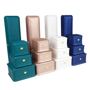 专柜同款黄金首饰盒珠宝店饰品盒戒指吊坠项链盒手镯收纳包装礼盒