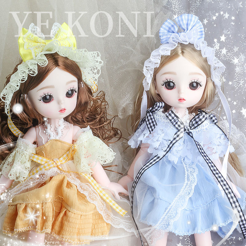 2025新款13关节可动时尚抖音热选女孩儿童生日礼服公仔过家家包邮