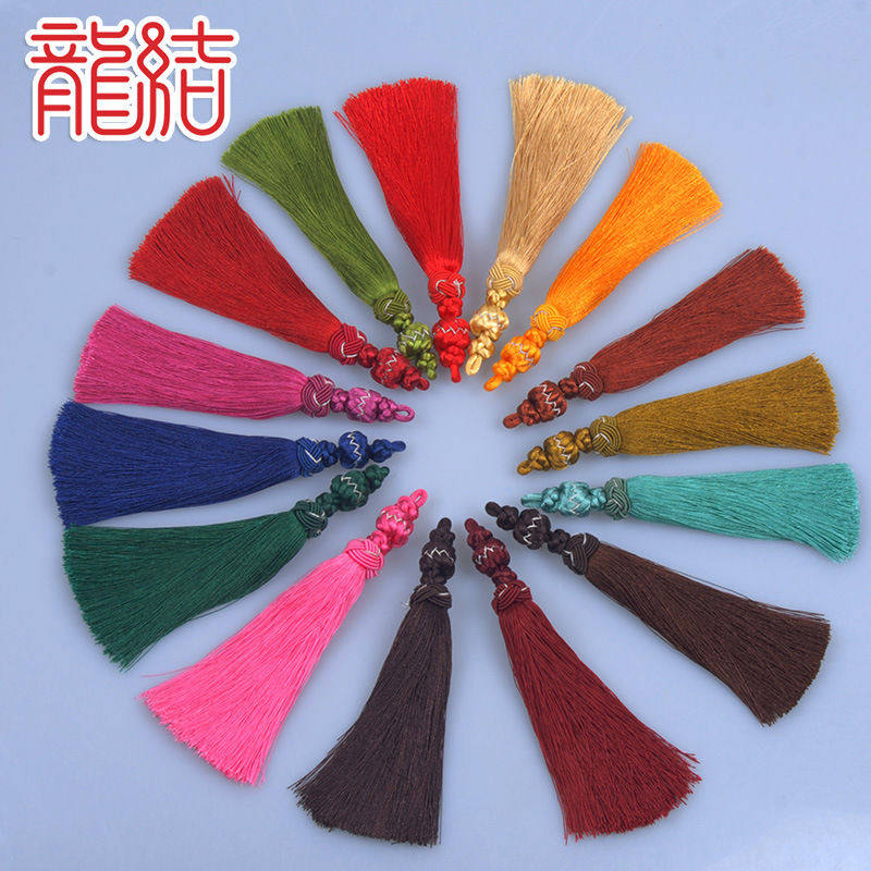龙结中国结流苏穗子书签流苏吊穗汽车挂件吊苏多色染色厂
