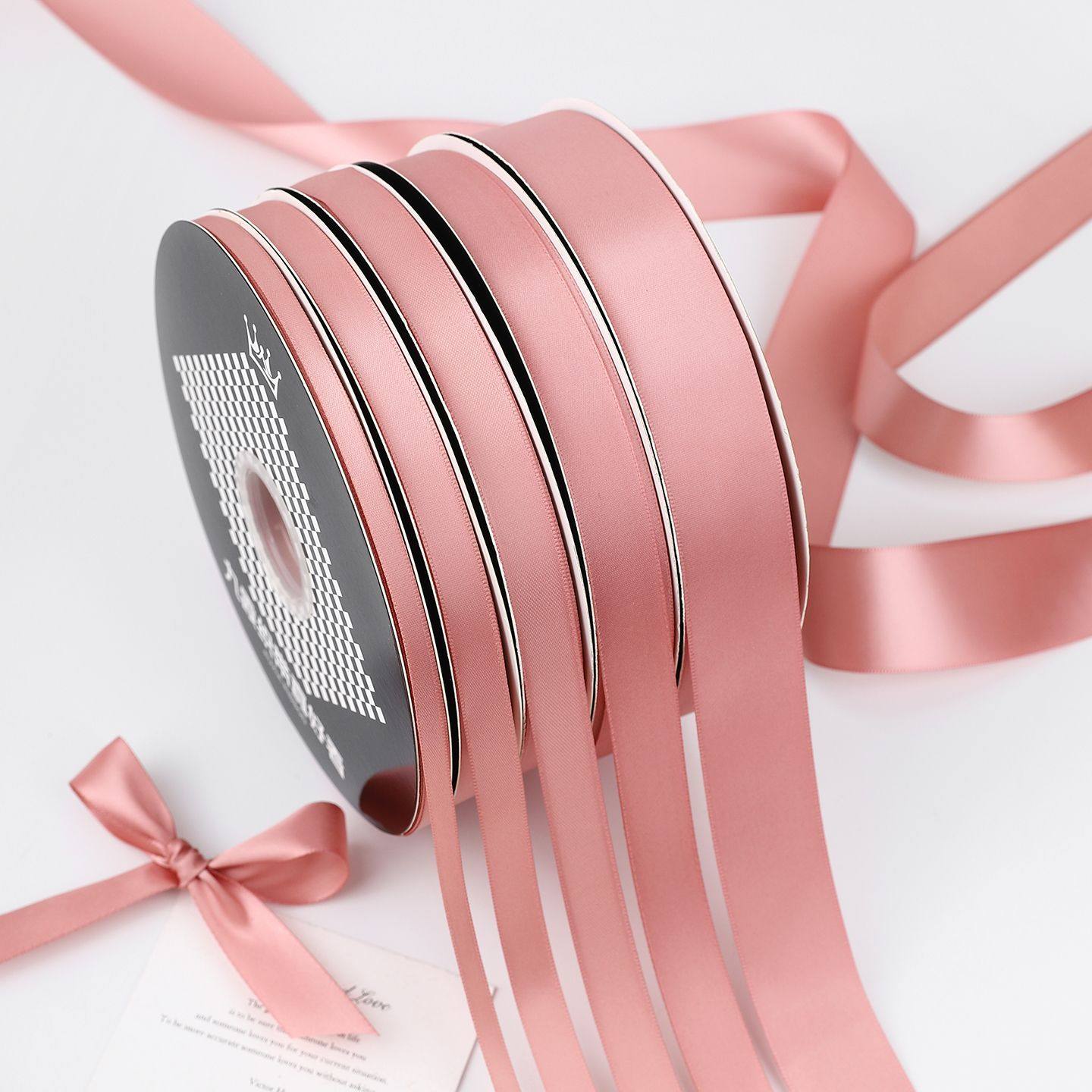 乌梅子酱砂粉红加密丝带鲜花束彩带手工蛋糕蝴蝶结礼品物包装饰绑,居家布艺,丝带/绸带/布带,淘宝优惠券,粉丝福利购,淘宝优惠卷