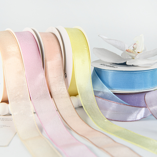 水光纱丝带装饰少女丝带烘焙鲜花花束打包手工蝴蝶结装饰diy绸带