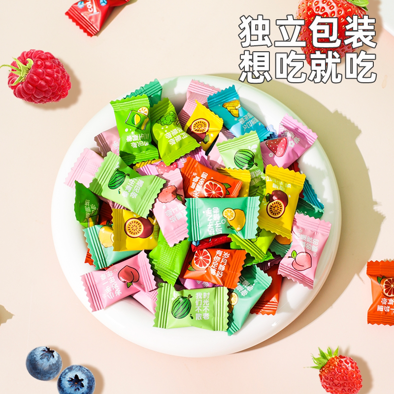 新品薄檬含片水果味冰爽清凉口气薄荷糖果网红休闲招待小零食