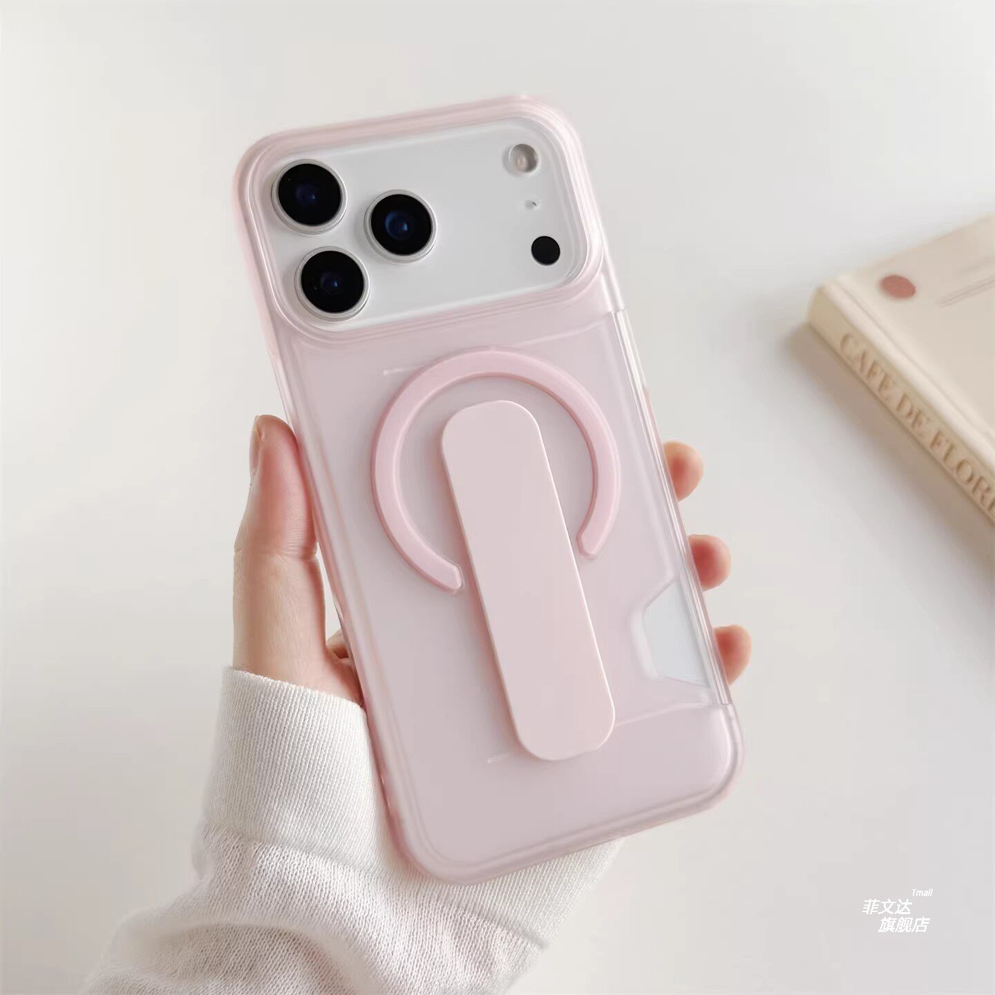 适用苹果17promax新款手机壳17冰雾彩透卡包iphone16promax隐形伸缩支架15promax磁吸保护套14/13情侣保护套图片