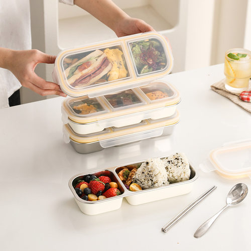 Bento Box Quantitative Packaging Lunch Box Stainless Steel