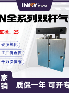 双轴双杆气缸小型气动气缸TN25X10X20X30X40X50X60X70X80X90X100