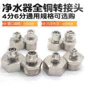 外丝快拧快速接头4分6分内牙转2分3分管直接铜接头净水器配件PE管
