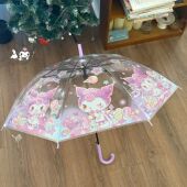 现货 太阳伞女晴雨伞黑胶遮阳伞全自动雨伞高颜值 暗黑系风格