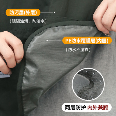 工厂直销围裙厨房家用2024新款防水防油做饭烘焙男女士餐饮工作服