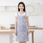 新款 围裙女纯棉透气公主裙夏季 厨房家居防上班污防油男工作服围裙