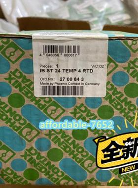 原装供应IB ST 24 TEMP 4 RTD 2700843 凤凰 I/O 模块
