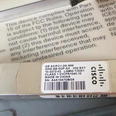 思科 ONS-SE-G2F-SX 思科15454光模块现货