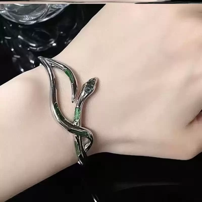 哈利波特手链戒指原创斯莱特林蛇院手镯冷淡风高颜值轻奢情侣手链
