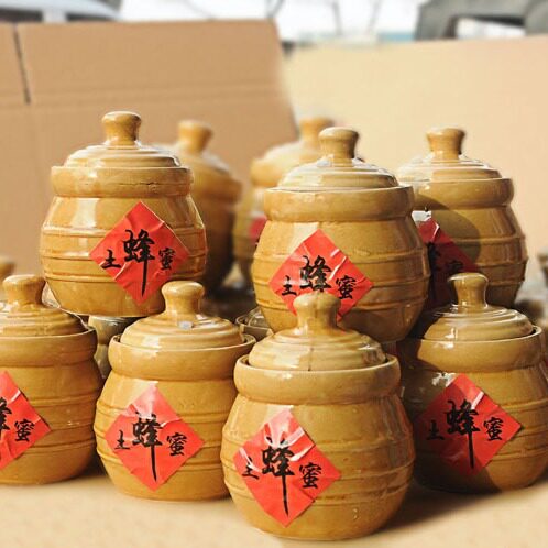 土蜂蜜600g农家蜂场自产自然成熟纯结晶原蜜百花蜜陶瓷罐装