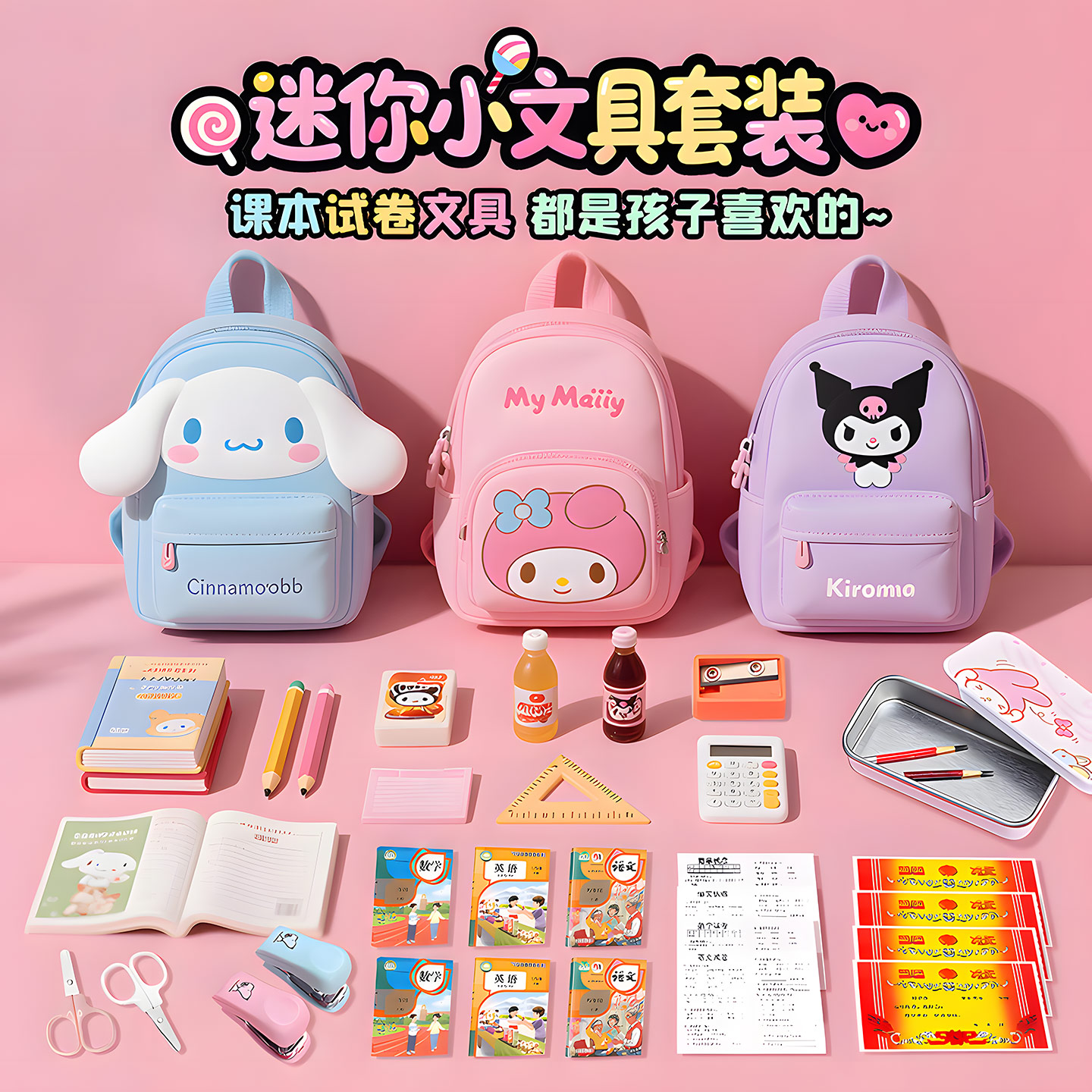 小文具书本过家家全套玩具