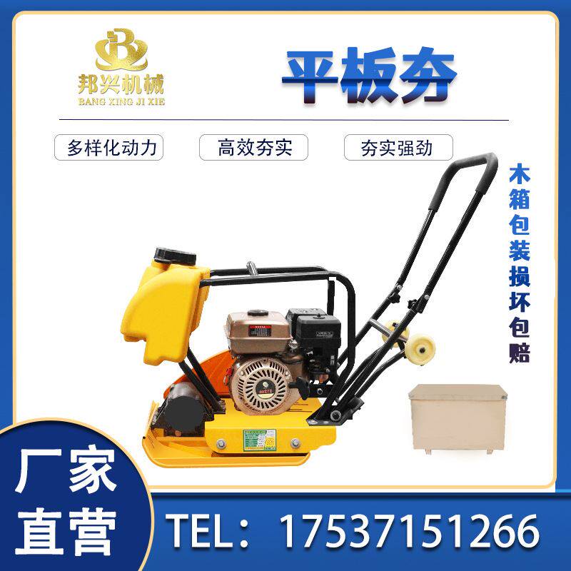 沥青路面夯实机 回填土夯实机 地基夯实机双向震动汽油柴油平板夯
