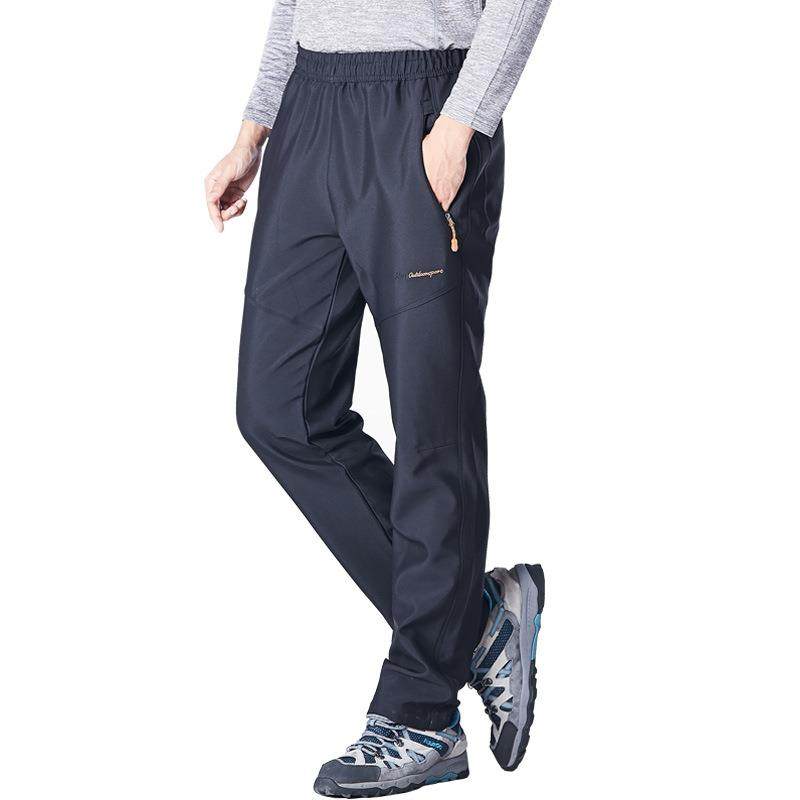 户外大码冲锋裤男女秋冬季加绒加厚防风防水软壳登山滑雪运动长裤