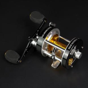 全金属鼓轮离心双刹车7+1轴雷强黑渔轮/500型打黑鼓轮船钓轮