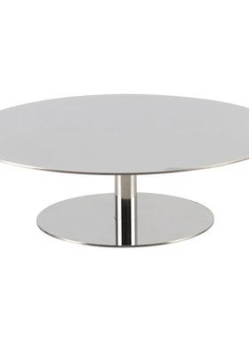 简约轻奢镜面托盘果盘双层水果点心盘样板房酒店餐桌厨房软装饰品