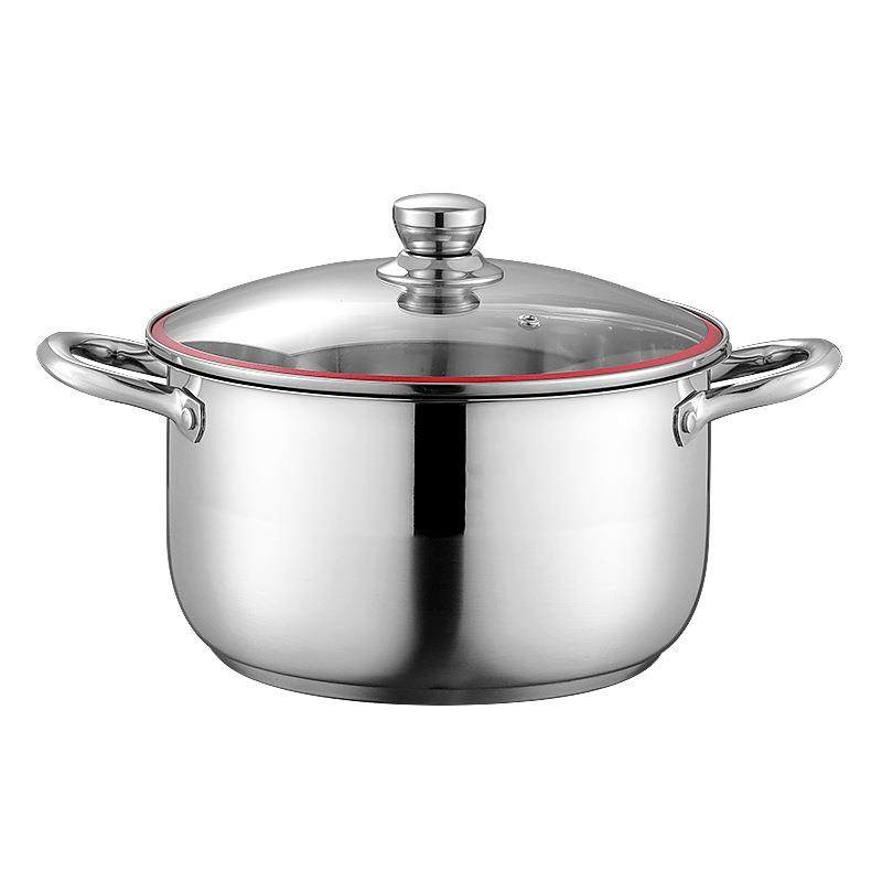 不锈钢汤锅家用特厚大容量不粘双层汤蒸锅煲汤锅电磁炉带盖礼品锅,厨房/烹饪用具,汤锅/汤桶/卤肉桶,淘宝优惠券,粉丝福利购,淘宝优惠卷