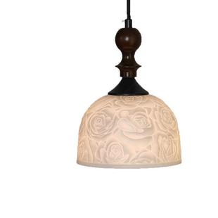 床头小吊灯玫瑰陶瓷卧室奶油日式复古中古玄关民宿餐厅侘寂风吊灯