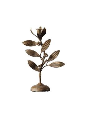 复古铁艺蜡烛台植物花朵烛台道具玄关台面摆件美式烛光晚餐氛围感