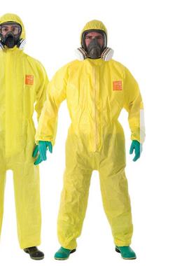 微护佳3000防化服连体全身带帽耐酸碱化学实验防护服防硫酸