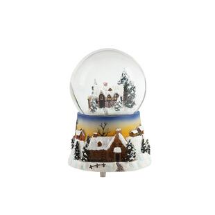 天空之城水晶球圣诞节儿童节送礼物发光音乐盒八音盒自动飘雪摆件