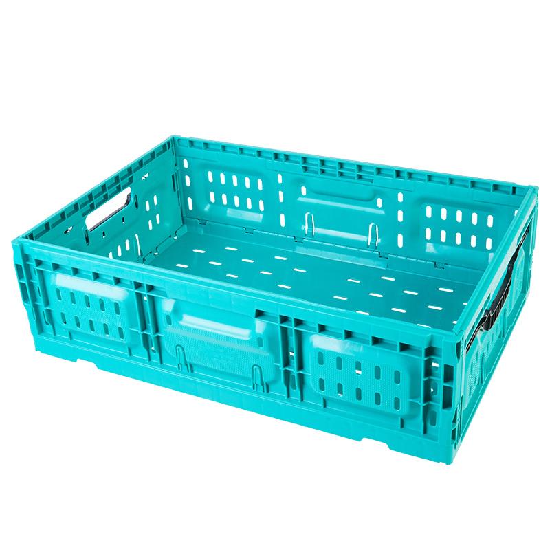 折叠筐可折叠生鲜筐果蔬周转框加厚易折叠耐高低温食品仓储折叠筐