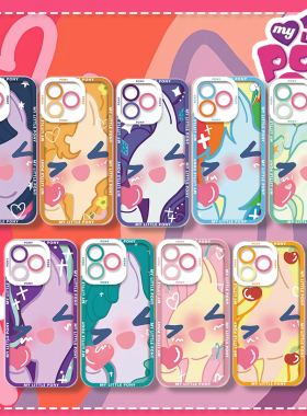 小马宝莉动漫手机壳适用小米14Pro红米K70ProOPPOFindX6Pro苹果15